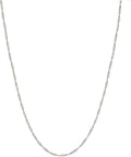 14k yellow/white gold singapore chain necklace for women, main product view