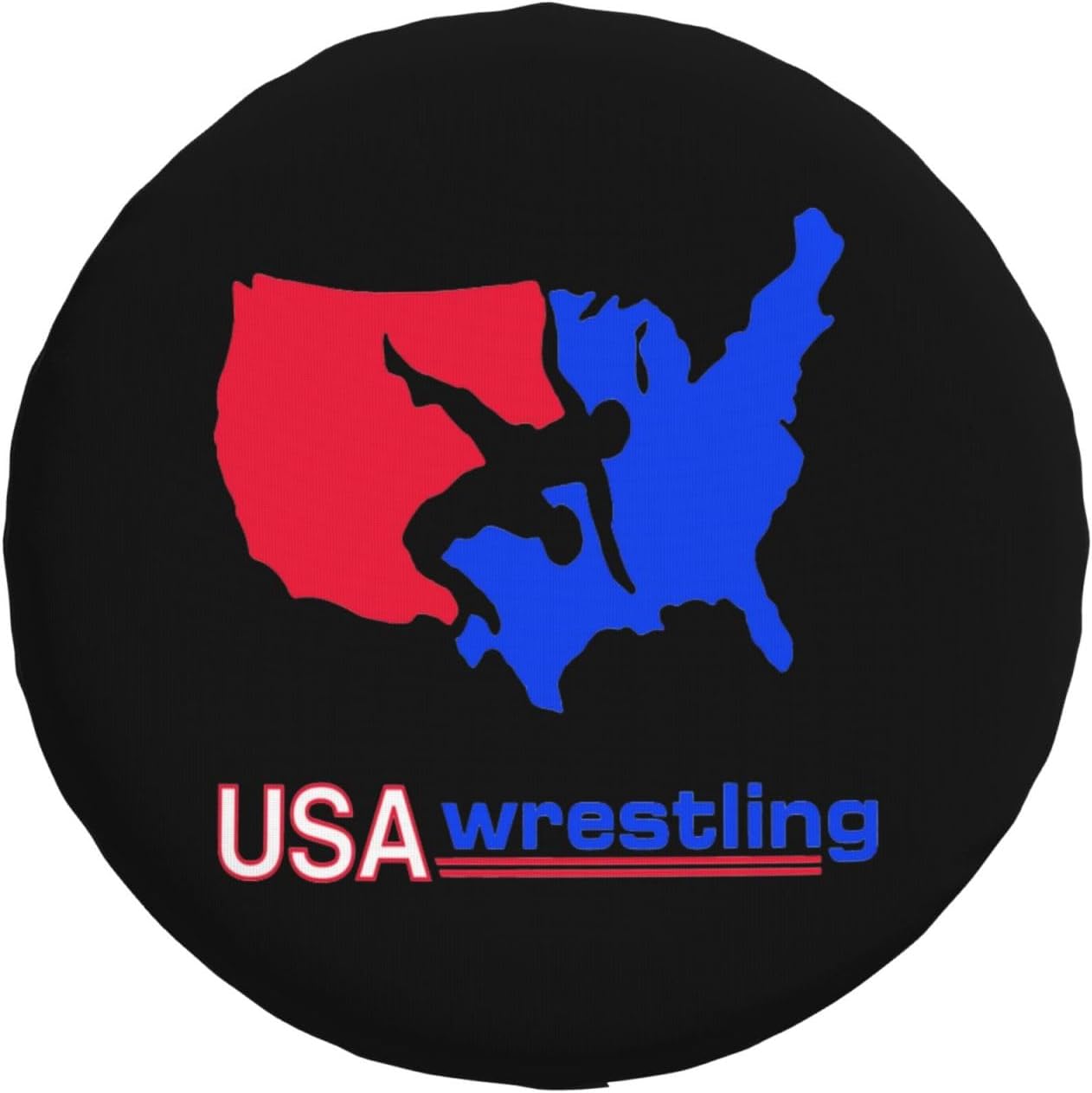 National Wrestling Spare Tire Cover Trailer Tire Covers for Truck SUV Camper Vehicle Wheel Cover Waterproof Sun Dust Protection