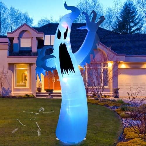 Sizonjoy 12 Ft Giant Halloween Inflatable Ghost, Blow Up Halloween Decoration...
