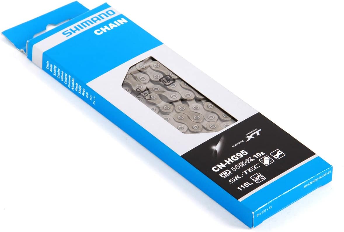 shimano cn-hg95 10-speed hg-x chain - 116 links, main product view