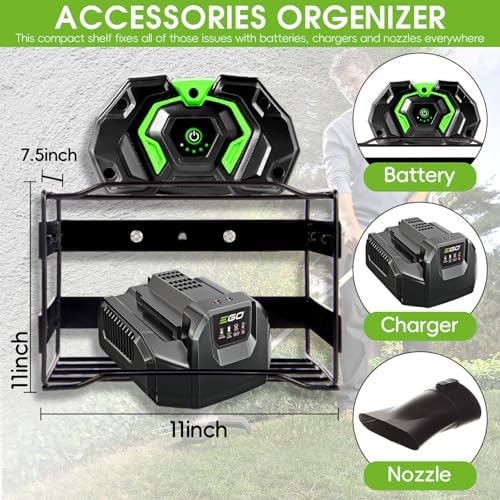power tool organizer wall mount - heavy duty, close-up detail