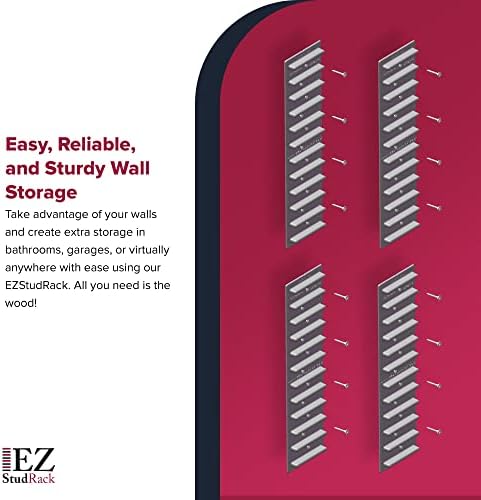 made in usa ezstudrack adjustable shelf brackets, 8-pack, package contents