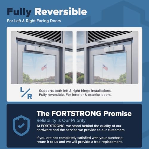 commercial door closer fh-8400 heavy duty adjustable grade shown in use