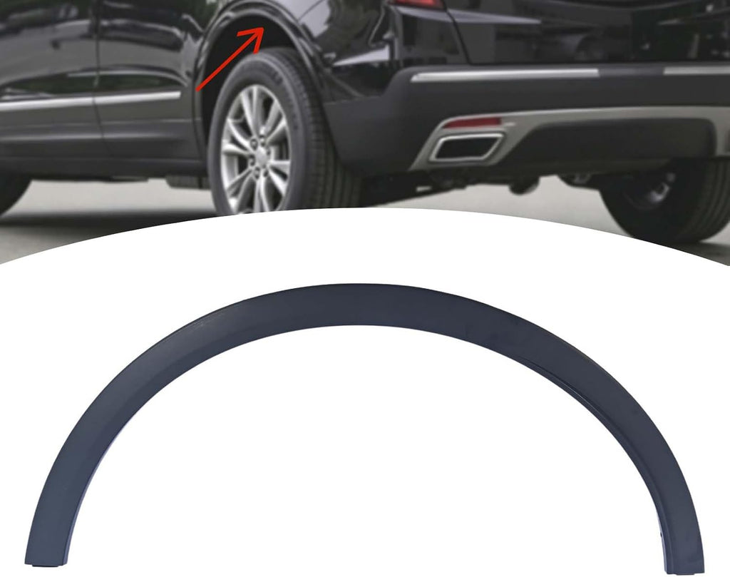 Rear Left Fender Trim Fit for Cadillac XT5 2017-2025 Replace 84142041 Wheel Flare Arch Molding Trim Black (Left Side)