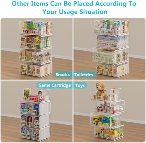 hongtamoya 4-tier sliding closet organizers and storage shelves, view 9