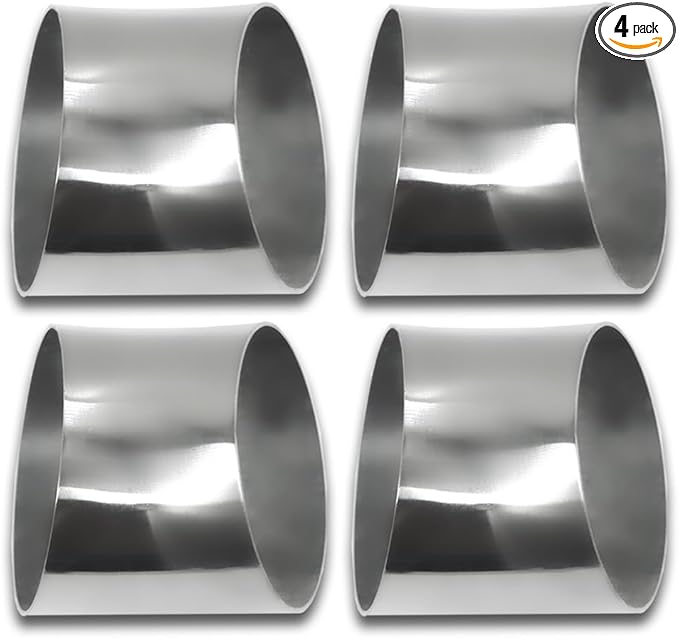 OD 3.5 inch 45 degree exhaust elbow Pipe SS304 Stainless Steel Bend Suitable by Gorniloxam