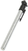 Ruilogod Car Tire Pencil Air Pressure Gauge Pen 5-50 PSI Silver Tone Black