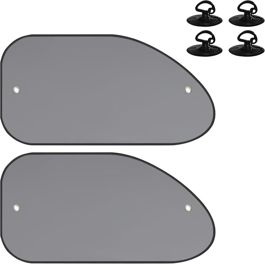 2PCS Car Window Sun Shades, Side Window UV Protection Cover with Suction Cups, Baby Kids Privacy Mesh Heat Blocker, Auto Sunshade for Cars Trucks SUV Glare Reduction Interior Accessories