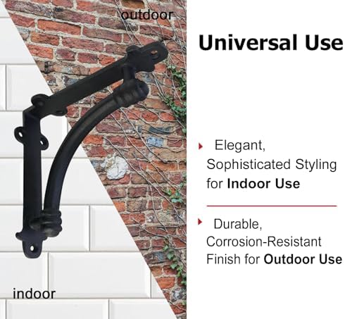 nach decorative shelf brackets, 4 pack of 5.5 showing dimensions