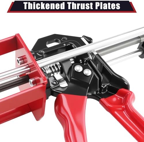 200ml 6.75 fl oz dual cartridge epoxy gun showing dimensions