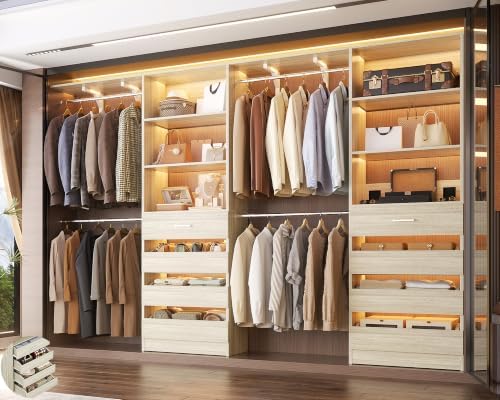 aheaplus closet system, wood closet organizer system with, view 9