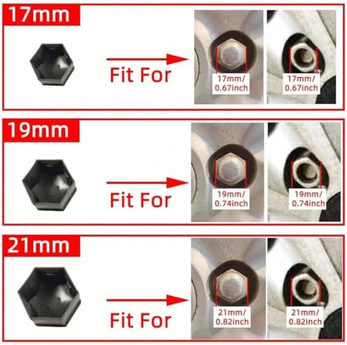 20 Pcs Wheel Lug Nut Covers for Jeep Wrangler JL 2018-2024 Unlimited 4-Door Sahara Willys Rubicon, Auto Tire Hexagon Screw Bolt Caps Dustproof Electroplated ABS Plastic Exterior,Purple-21mm