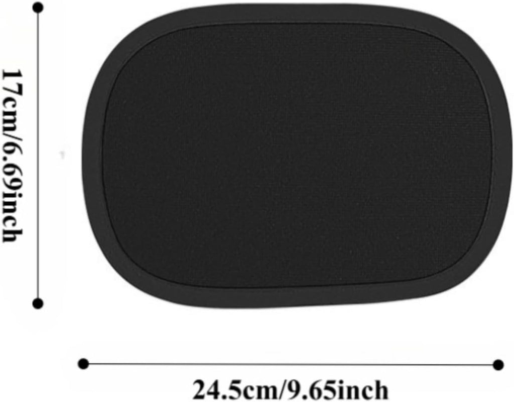 2-Pack Mini Car Window Shade - Static Cling Sunshade Film for Driver Side - Reusable No Trace Glare Blocker - Safe Driving Auto Accessories for Summer, Windshield Sun Shade