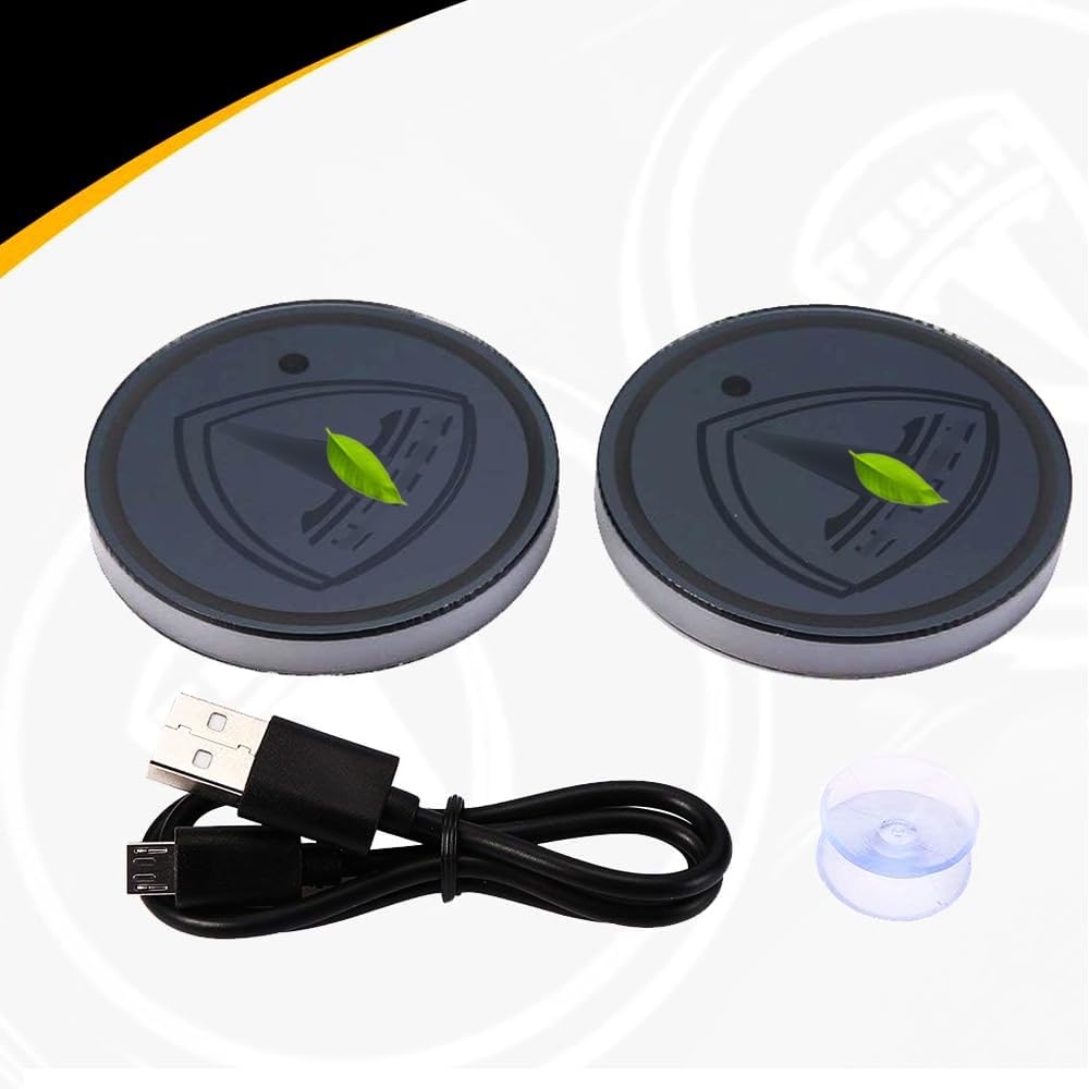 LED Car Cup Holder Mat Pad Waterproof Bottle Drinks Coaster Built-in Light Compatible with Tesla Model X S 3 Y (Multicolor)