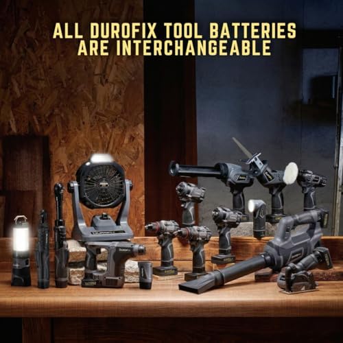 durofix rz1230-pg g12 12v cordless brushless caulking gun on a desk or shelf