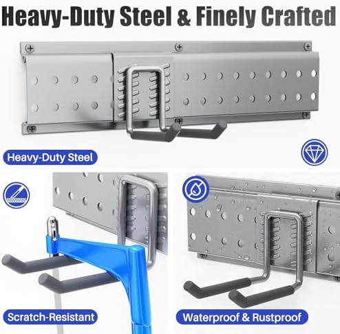 garage tool organizer wall mount 49.5 inches with on a desk or shelf