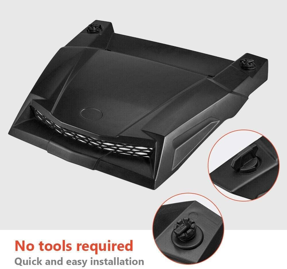 KEMIMOTO UTV Turbo Hood Compatible with 2014-2018 RZR XP 1000 / XP Turbo / 1000S / RZR 900 1000 Hood Scoop Replacement Air Intake Kit ABS Material Impact Resistant #2881467