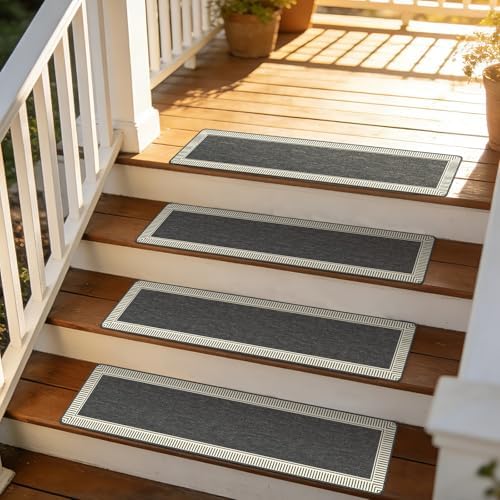 sallous outdoor stair treads 8” x 30”, front angle view