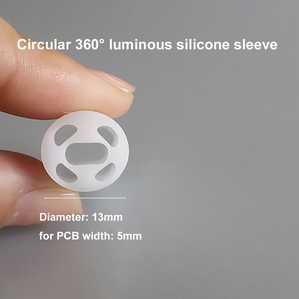 1M Waterproof Silicone Neon Tube Cover - Flexible 360° Luminous LED Strip Diffuser,1pcs