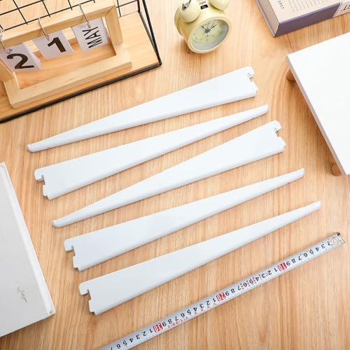 croblissful 20 pcs adjustable shelf brackets for double on a desk or shelf