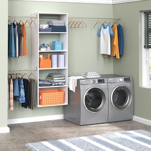 closetmaid suitesymphony hanging closet kit includes (1) tower, package contents