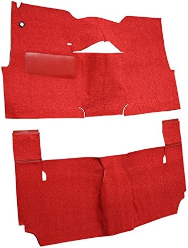 Replacement Auto Carpet Floor Liner - Cut and Sewn Loop - fits 1957-1957 Chevrolet Bel Air 2 Door Hardtop Bench Seat (Black)