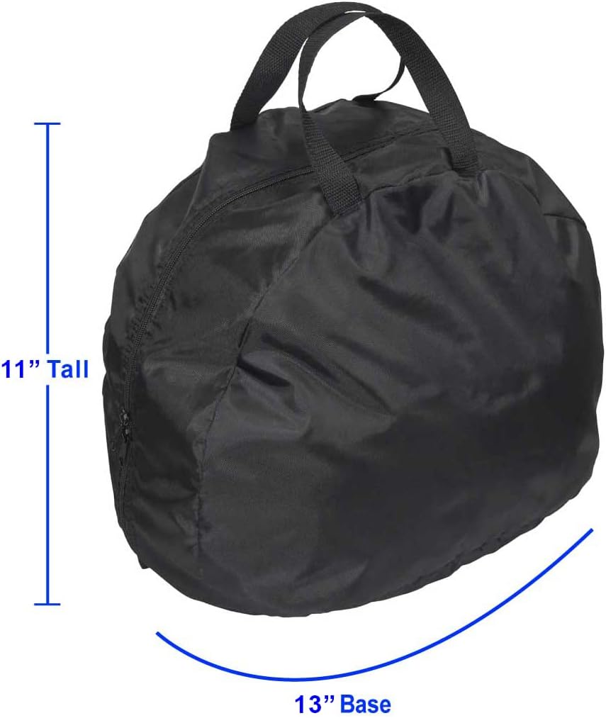 Raider BCS-8B Deluxe Black Nylon Durable Motorcycle MX Helmet Bag Medium