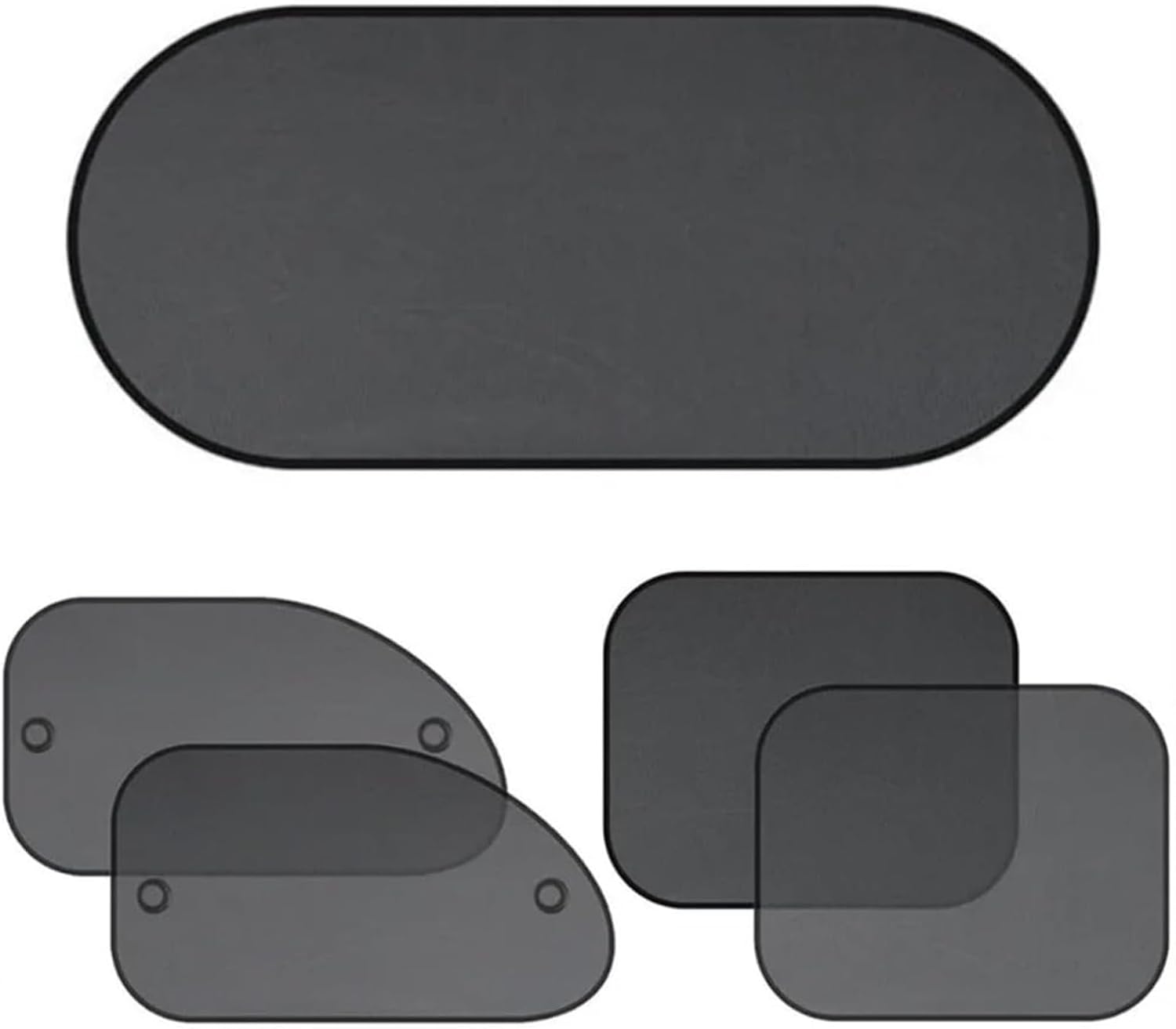 Car Side Window Sun Shade for Acura RDX 2019-2026, Side Sunshade Mesh Breathable Vehicle with Suction Cups for UV and Heat Blocking,5pcs Mixed Set B