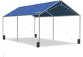 Quictent 10x20 ft Heavy Duty Car Canopy Galvanized Frame Carport Outdoor Party