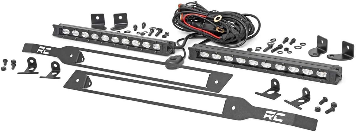 rough country 10" black series led grille kit, main product view