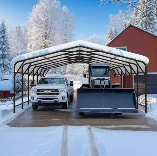 airwire 20x30 ft metal carport canopy with reinforced on a desk or shelf