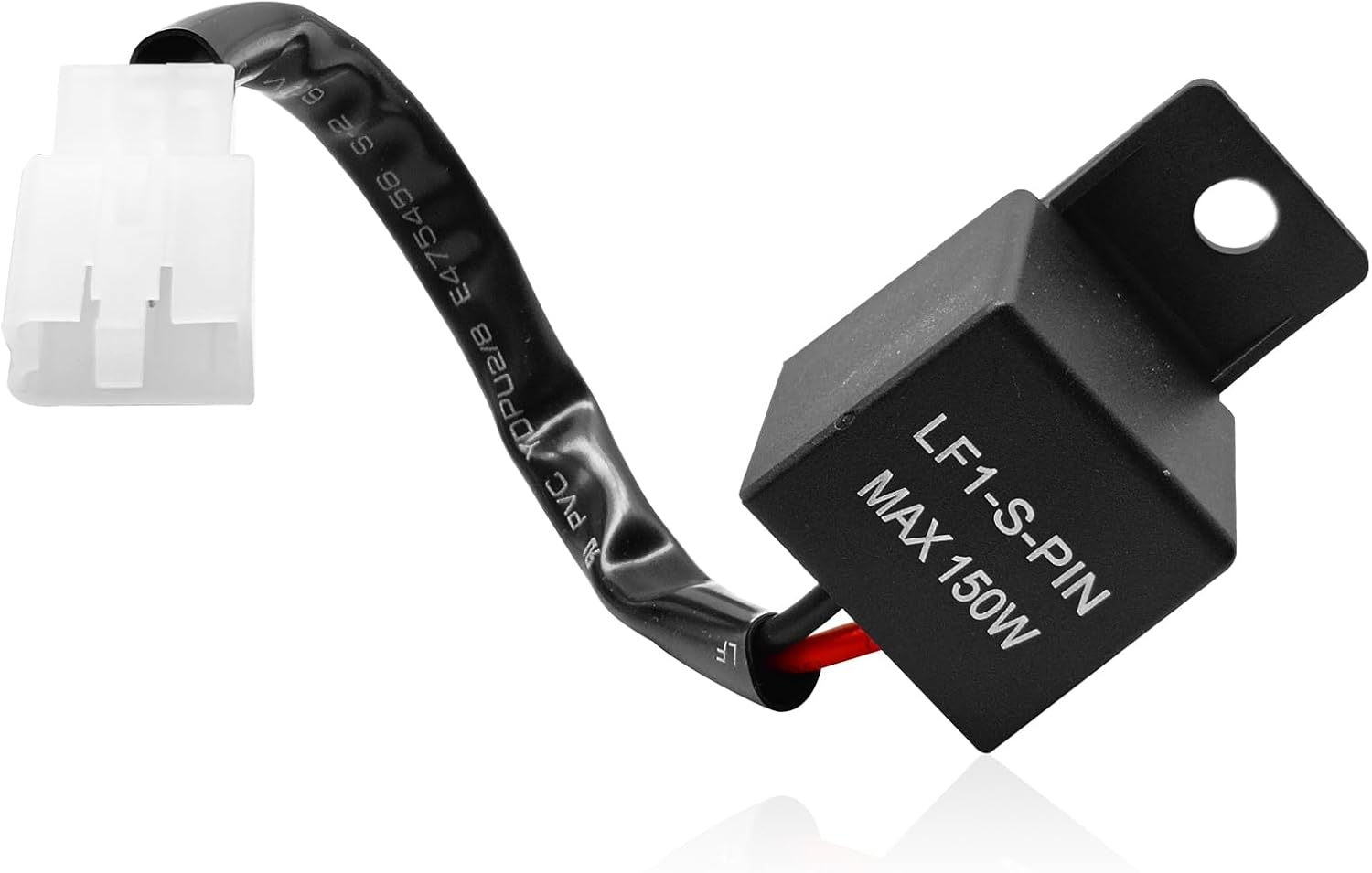 LED Flasher Relay 2-Pin, FIX Motorcycle Turn Signal Flasher Relay Flash Rate Wiring Connectors Kit