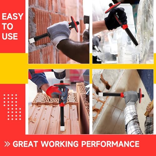 masonry chisel set - 2-piece heavy duty pointed, package contents