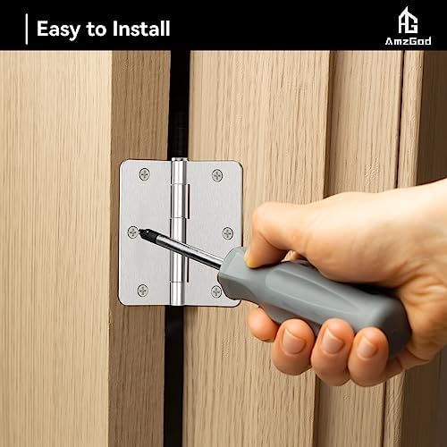 door hinges brushed nickel - 12 pack 3.5, package contents