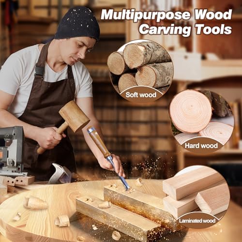 cr-v60 steel wood chisel set with sharpening kit, package contents