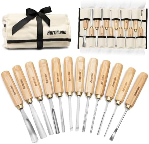 hurricane 12-piece starter wood carving tools set, professional, main product view