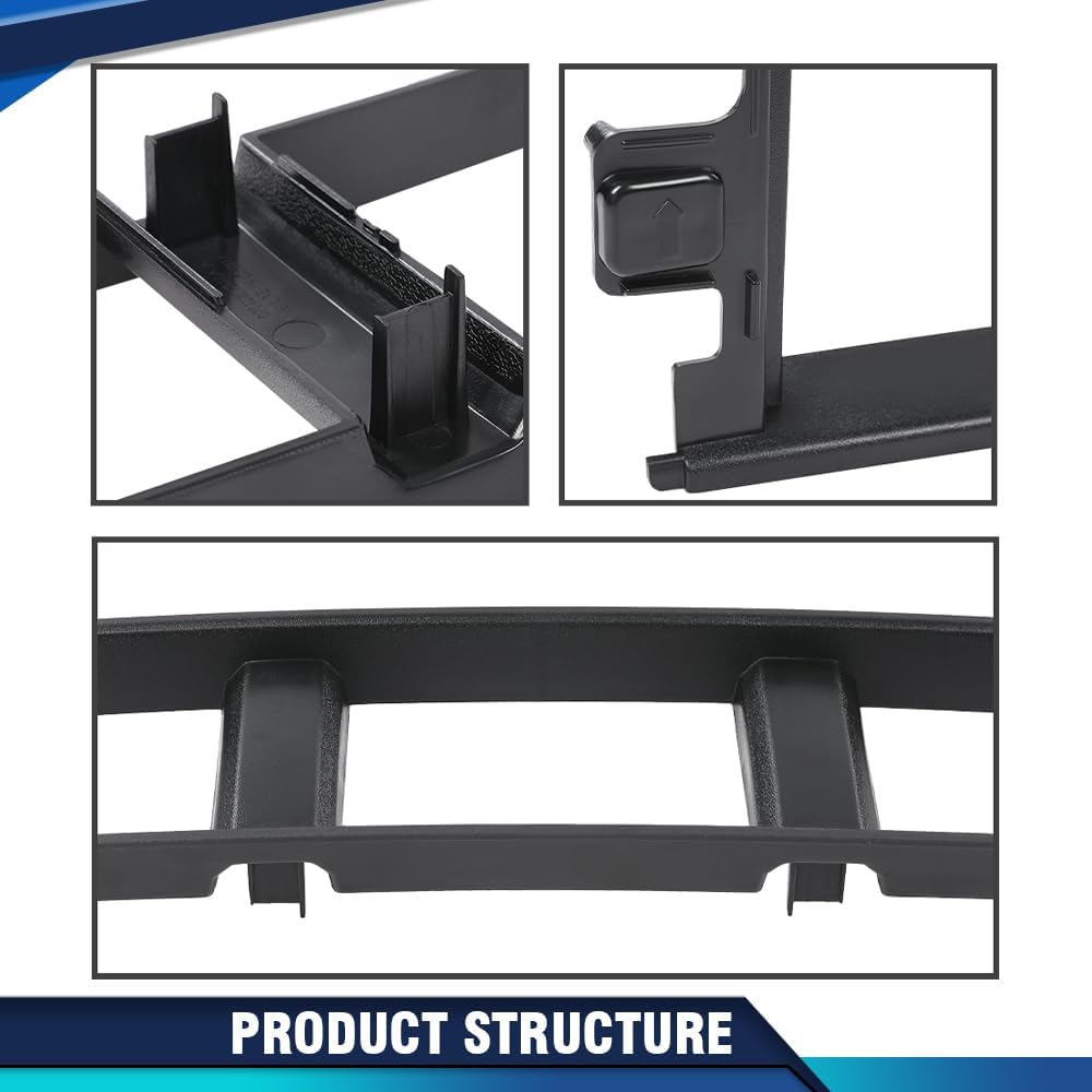 PIT66 Front Bumper Cover Lower Grille Trim Panel Fit Ford F150 2018-2020 | Lower Panel Compatible With Ford F150 2018 2019 2020, Black ABS Plastic, Replaces JL3Z17B968BB