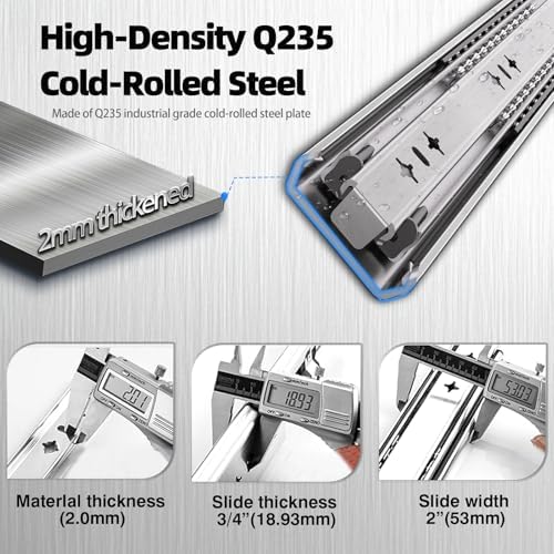 3/4" thick 300lbs soft close heavy duty drawer, package contents
