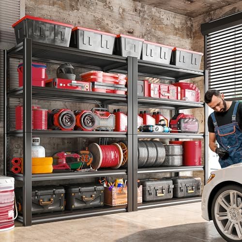 raybee storage shelves 2000lbs garage shelving heavy duty on a desk or shelf