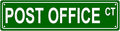 POST OFFICE CT Space Metal Tin Street Sign Bar Cafe Garage Cave Home Room Wall by Unknown