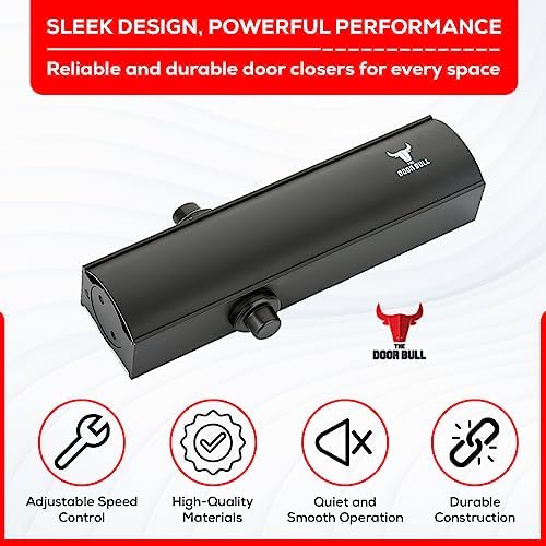 the door bull series 5000 automatic door closer, close-up detail