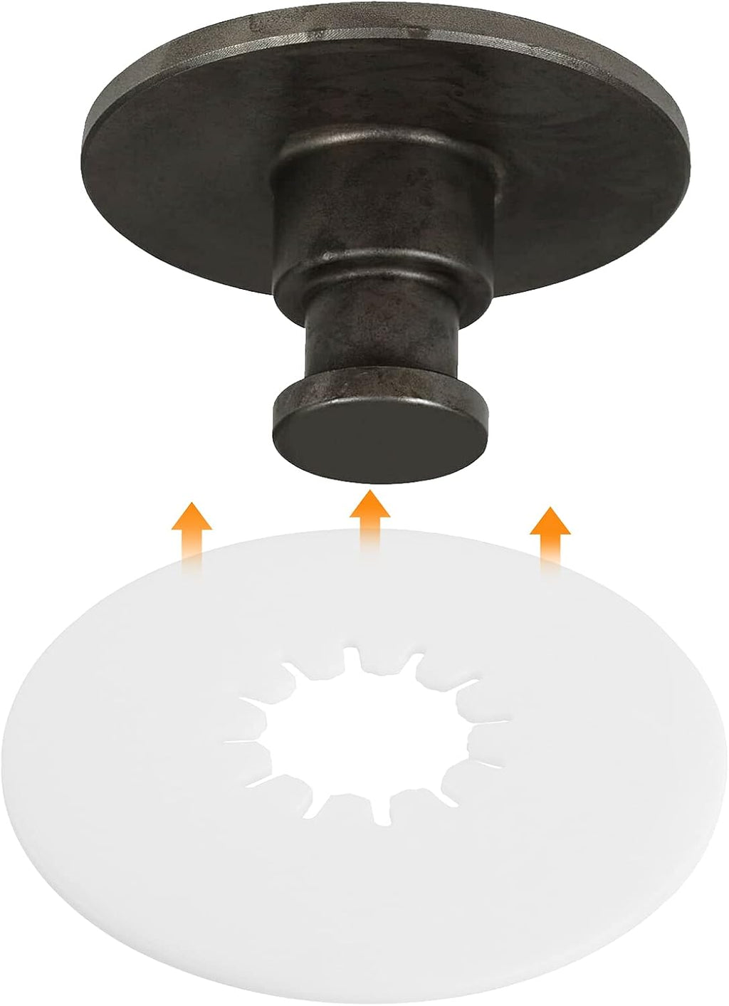 5th Wheel Lube Plate, 5th Wheel Hitch, 10-Inch Diameter Fifth Wheel Lube Plate, White