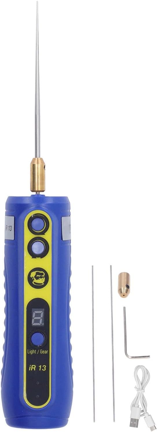 electric glue removal tool, 4 levels adjustable speed shown in use