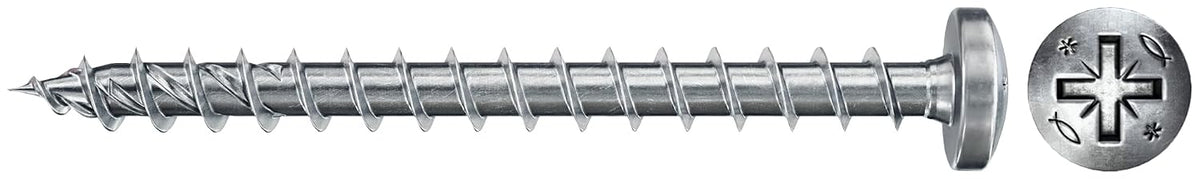 fischer 100 x chipboard screws power-fast ii 5.0, main product view