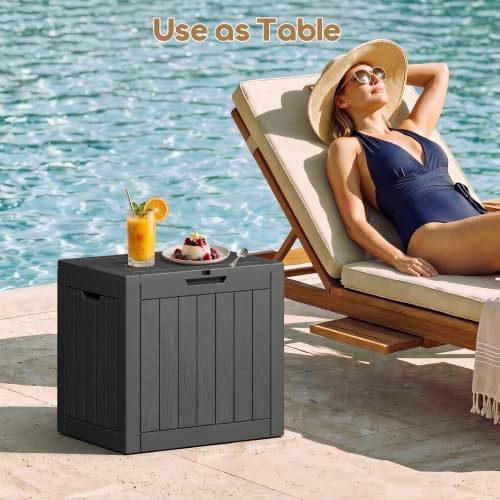 nunu lab 35 gal outdoor storage box waterproof showing dimensions