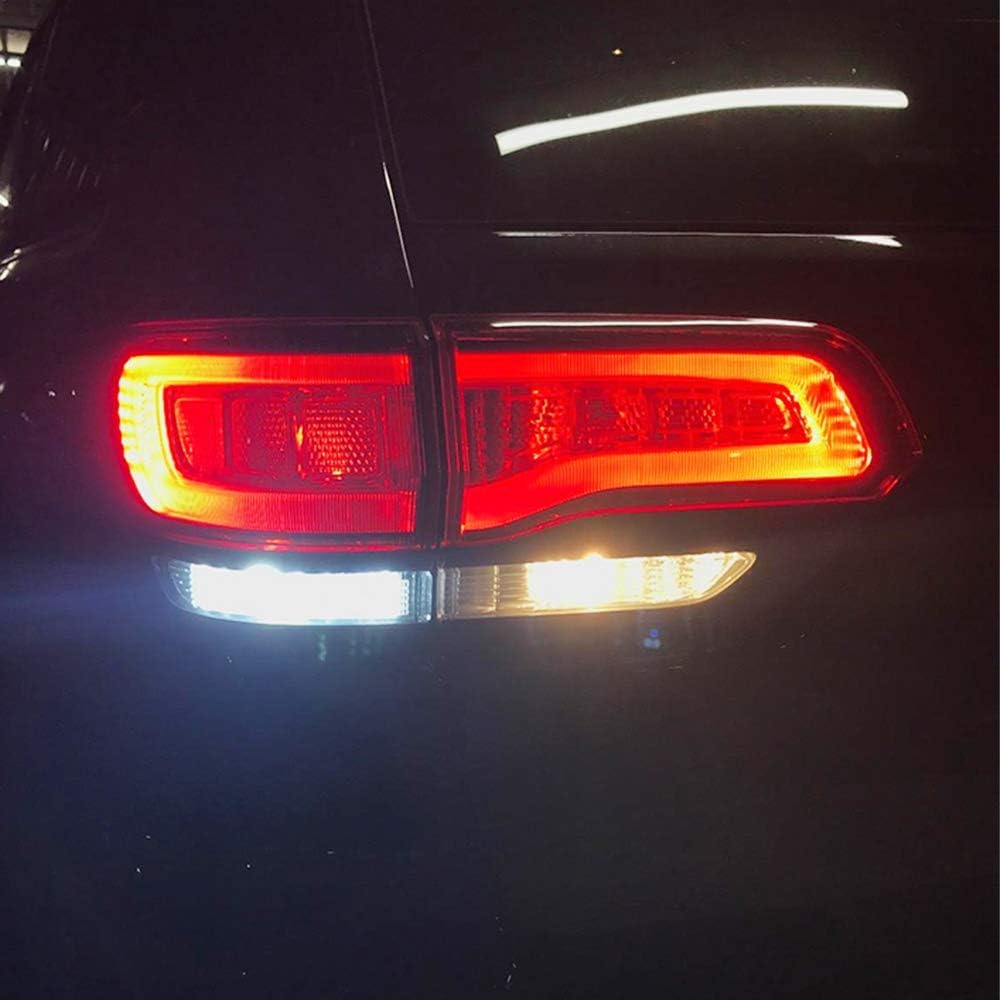10-Pack 6500K White 1157 2057 2357 7528 BAY15D LED Bulbs 5050 18-SMD Replacement Lamps for 12V Interior RV Camper Trailer Lighting Back Up Reverse Lights or Tail Brake Lights