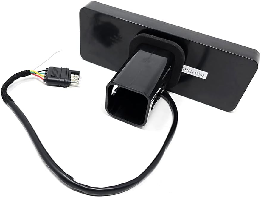 Towing Trailer Hitch Cover Tow Hitch Red LED Brake Light Sequential Signal Lamp Strobe Flash Plug for 2" Receiver SUV Pickup Truck
