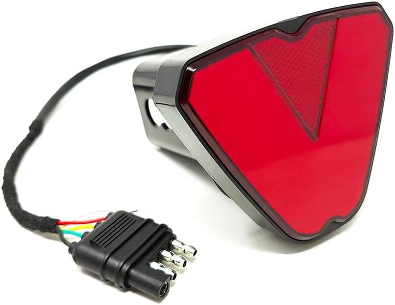 Towing Trailer Hitch Cover Tow Hitch Red LED Brake Light Sequential Turn Sign...