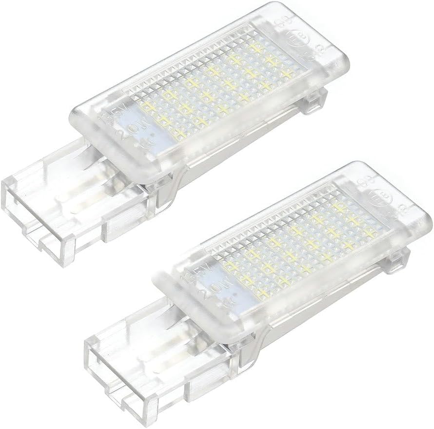 2Pcs LED Footwell Glove Box Interior Light Replacement 7L0947415 1KD947415 for VW Jetta Caddy Passat Tiguan Scirocco Under Door Glove Lamp