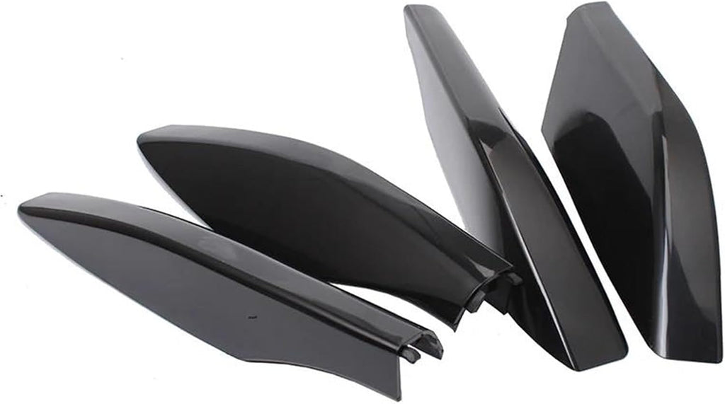 Rooftop Cargo Carrier 4Pcs Replacement Luggage Roof Rack Bar Rail End Protective Cover Shell Caps Trim for Lexus for GX470 2003-2008 2009 Roof Racks Boxes